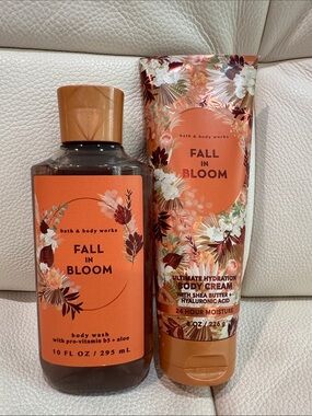 Bath & Body Works Fall in Bloom Body Cream and Wash Bundle Full Size